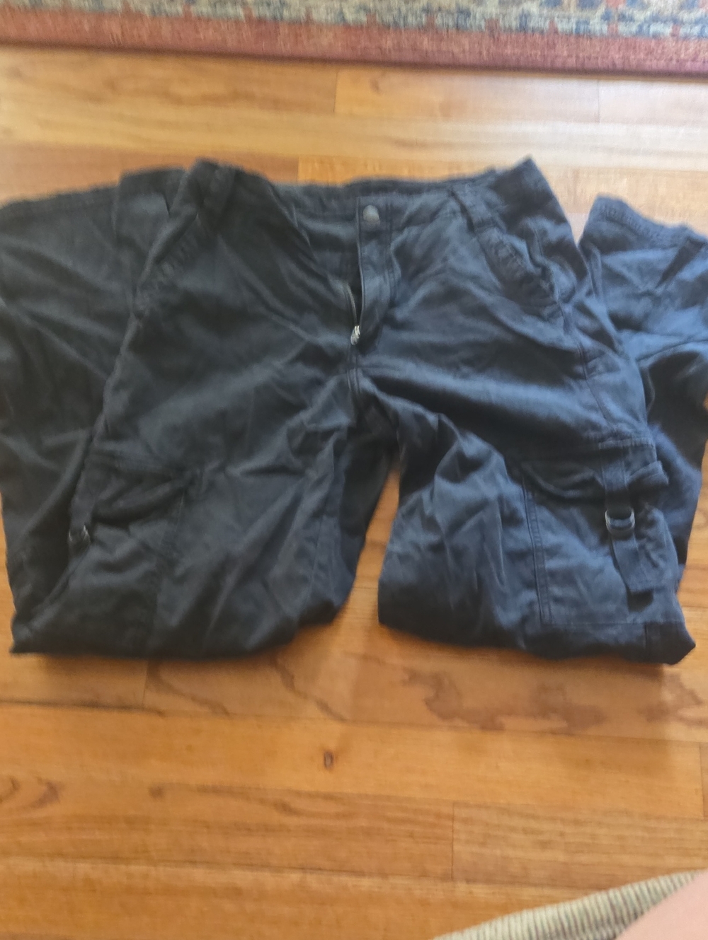 American Eagle Outfitters Black Stretch Cargo Pants